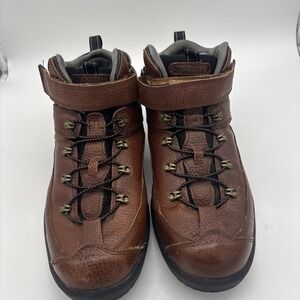 Dr Comfort Ranger Lace Up Ankle Work Boots Men Size 12 W Brown Leather
